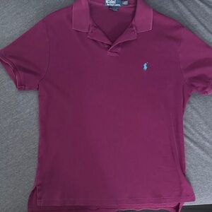 Polo by Ralph Lauren Men's Maroon Polo Shirt